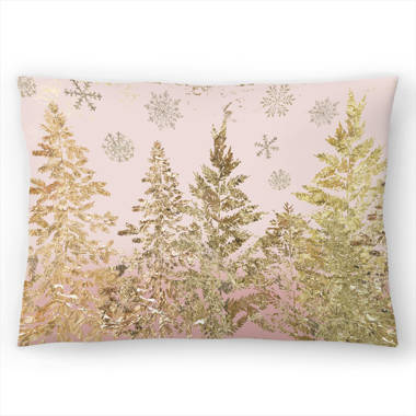 Rose gold christmas cheap pillows